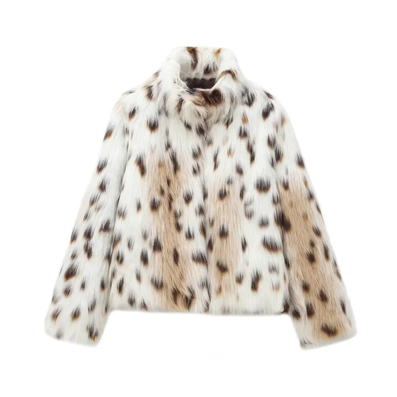Veste duveteuse effet fourrure Zélie