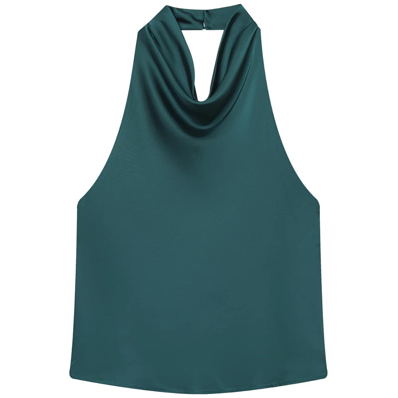 Haut corset en satin dos nu Hortense