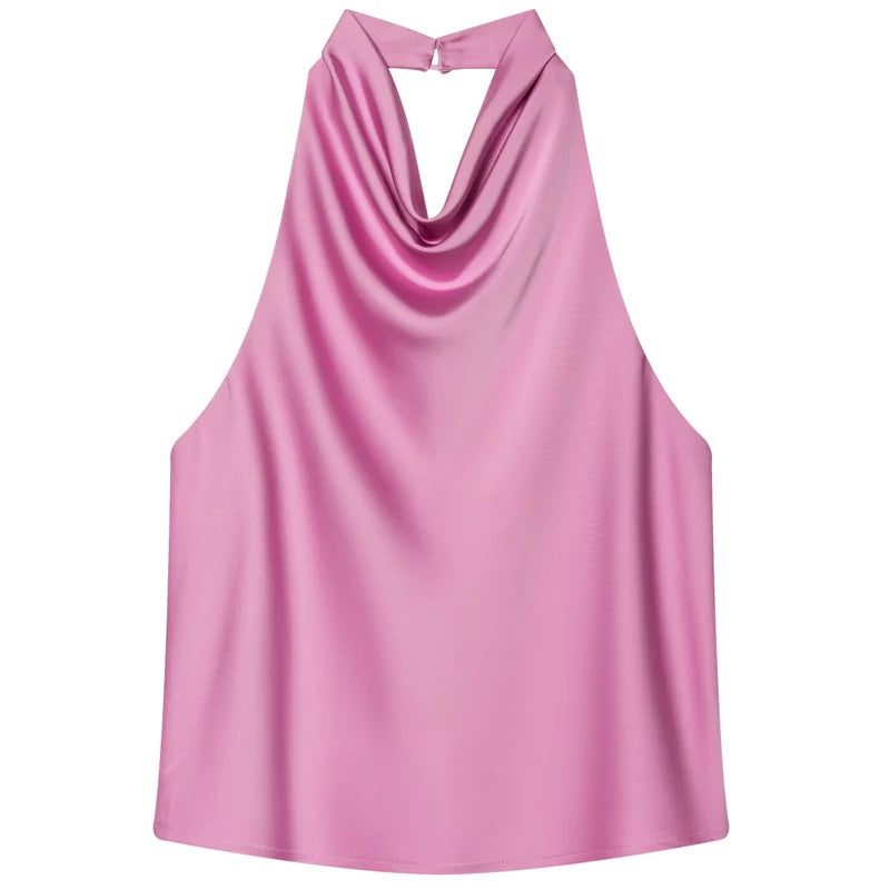 Haut corset en satin dos nu Hortense