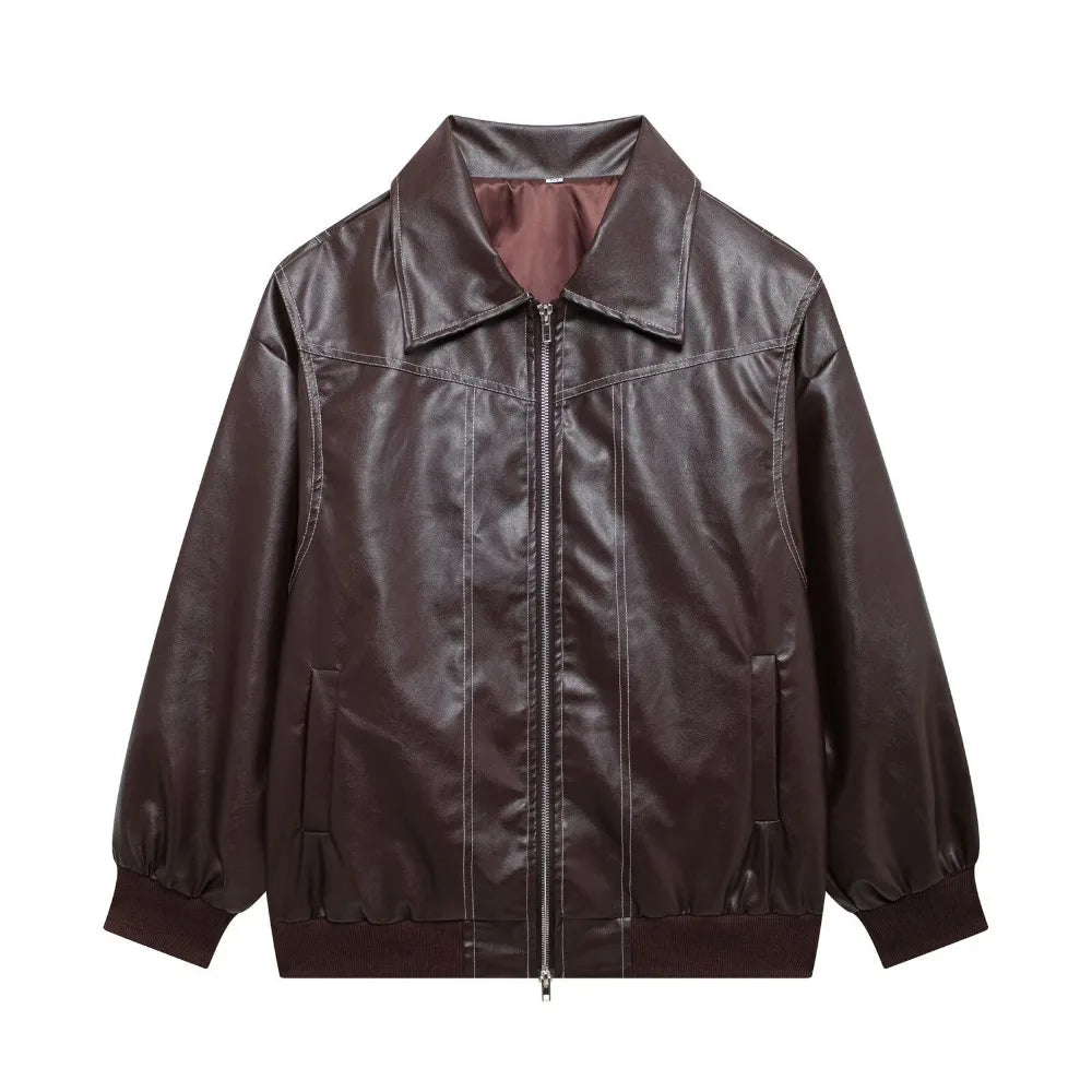 Veste rétro effet cuir Coralie