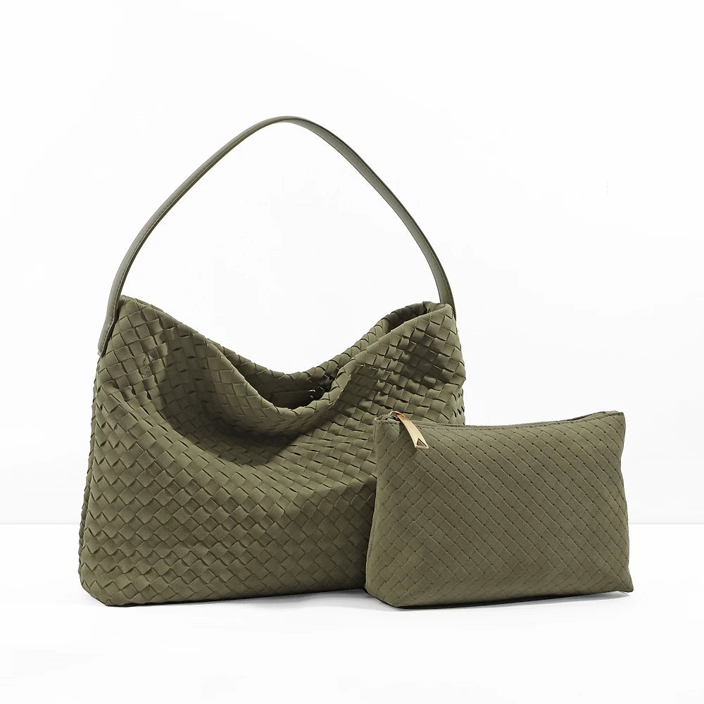 Sac seau tressé effet suède Corinne