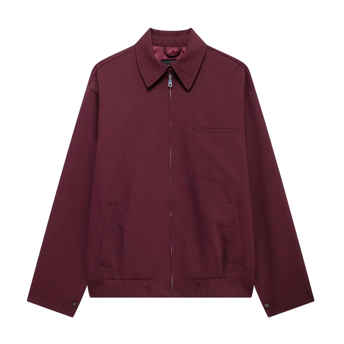Giubbotto bordeaux con zip Zénaïde
