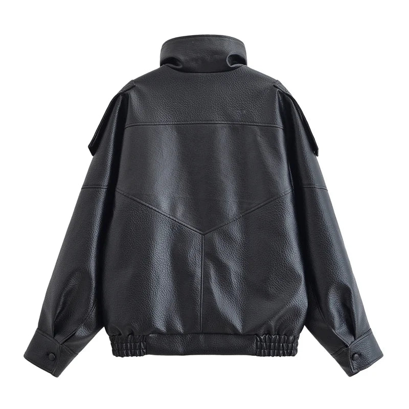 Blouson effet cuir grainé Flavie