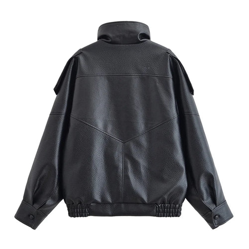 Blouson effet cuir grainé Flavie