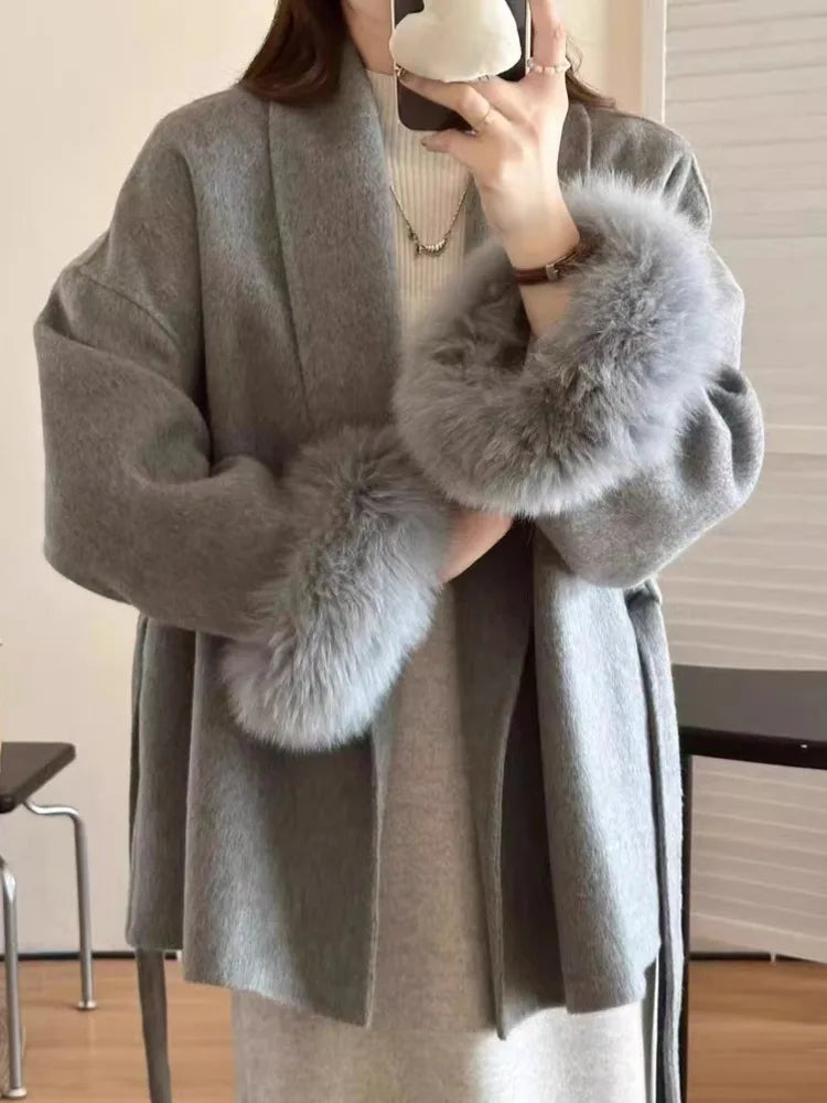 Manteau court à nouer Clémence