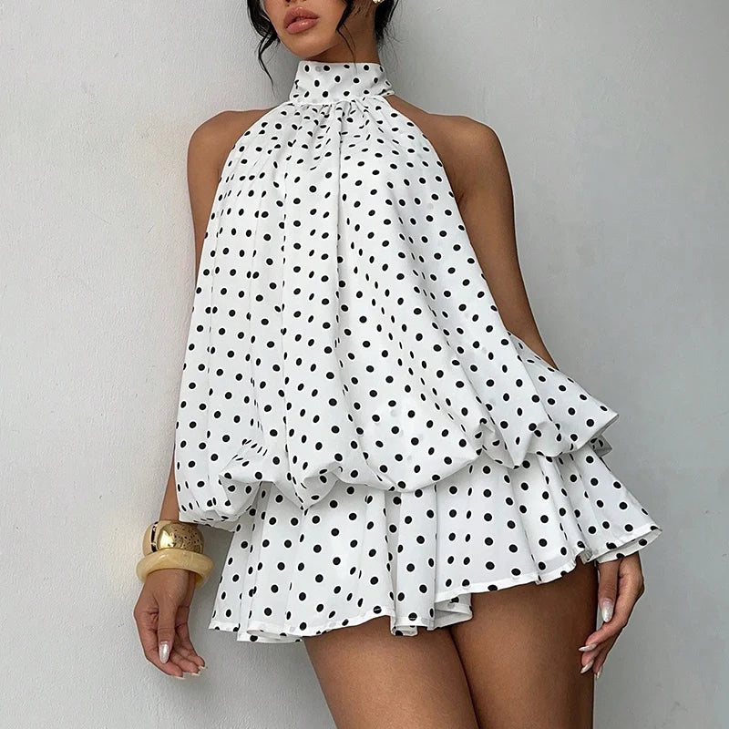 Robe courte licou à la française Mélissa