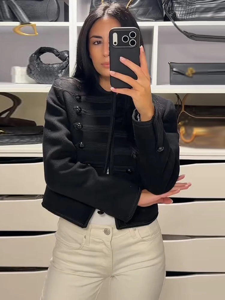 Veste courte à double boutonnage Frida