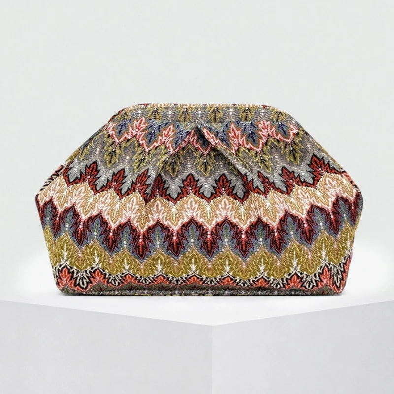 Pochette plissée rétro Henriette