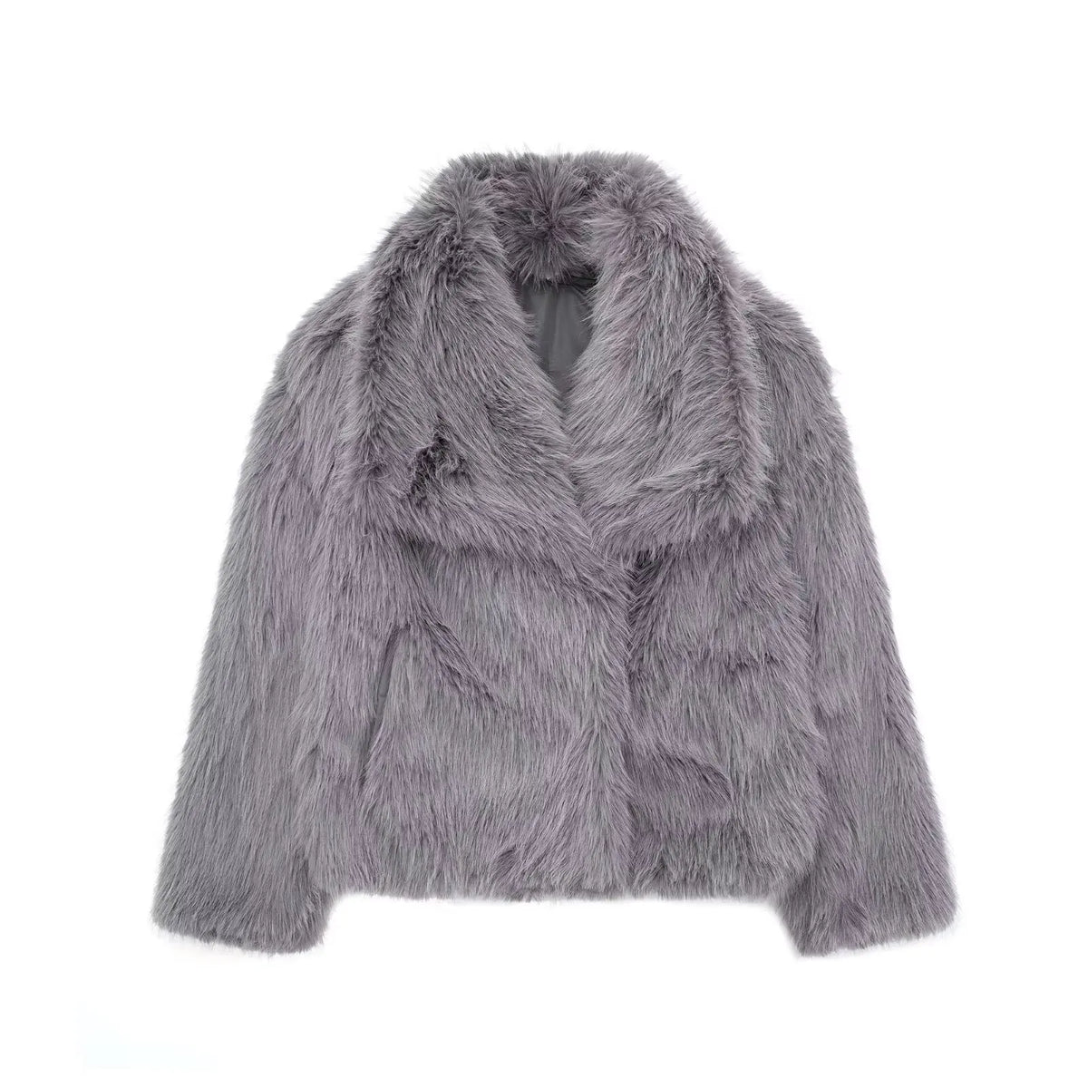 Veste courte en fausse fourrure Claudia