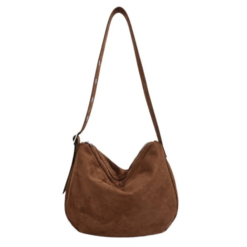 Sac hobo froncé effet suède Luce