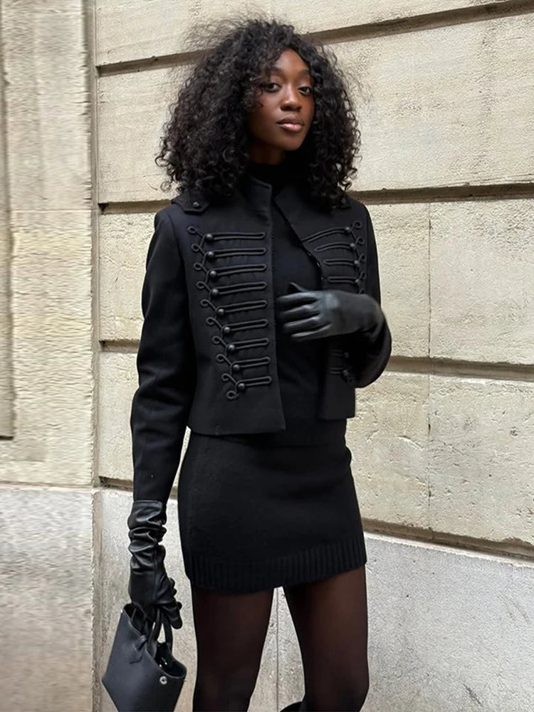Veste courte à double boutonnage Frida