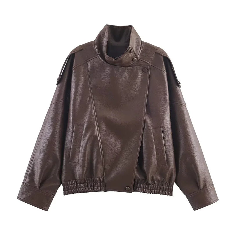 Blouson effet cuir grainé Flavie