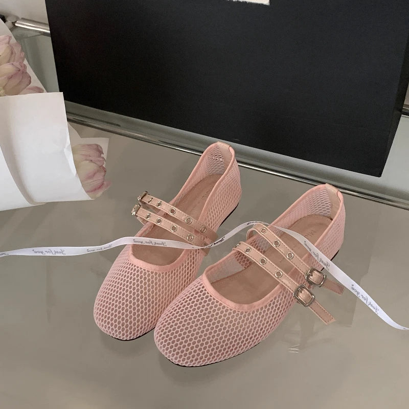Ballerines en filet à double bride Ondine