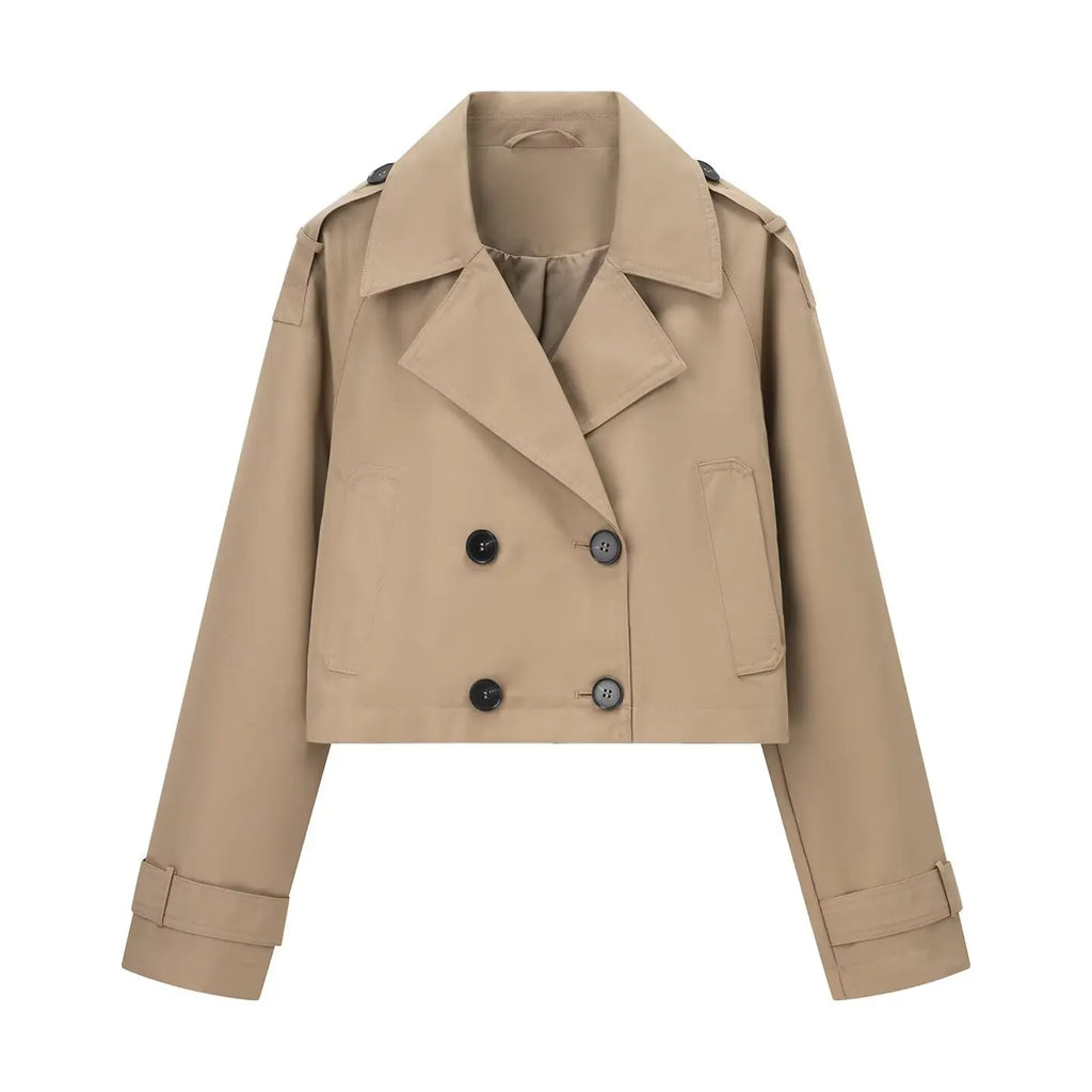 Trench court boutonné Paulette