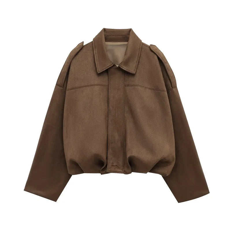 Blouson aviateur effet suède Flora