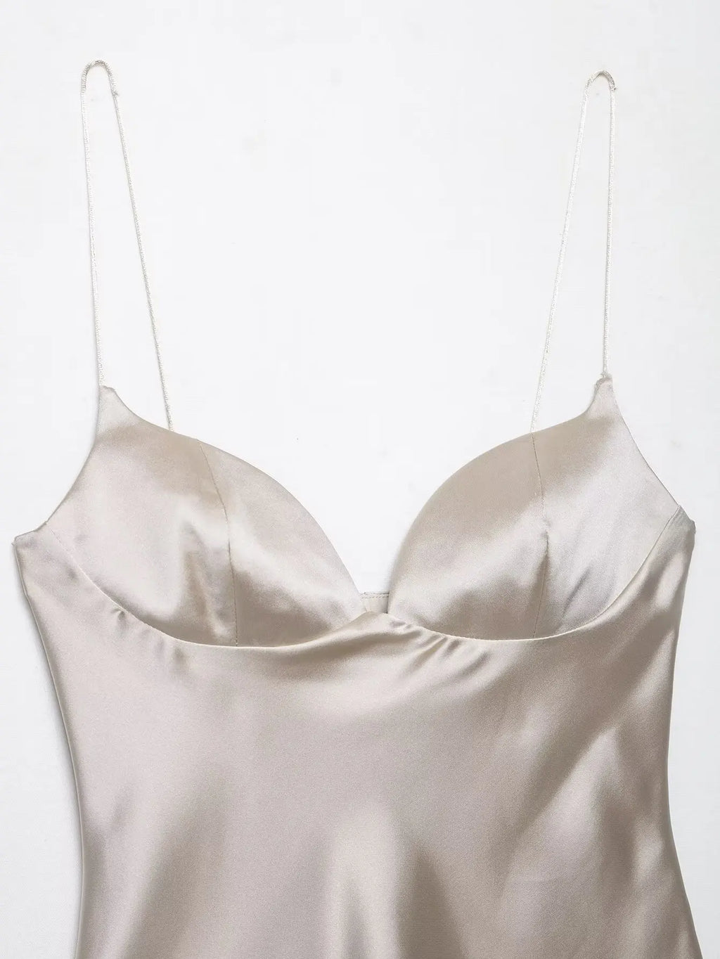 Camisole-Top aus strukturiertem Satin Maïwenn