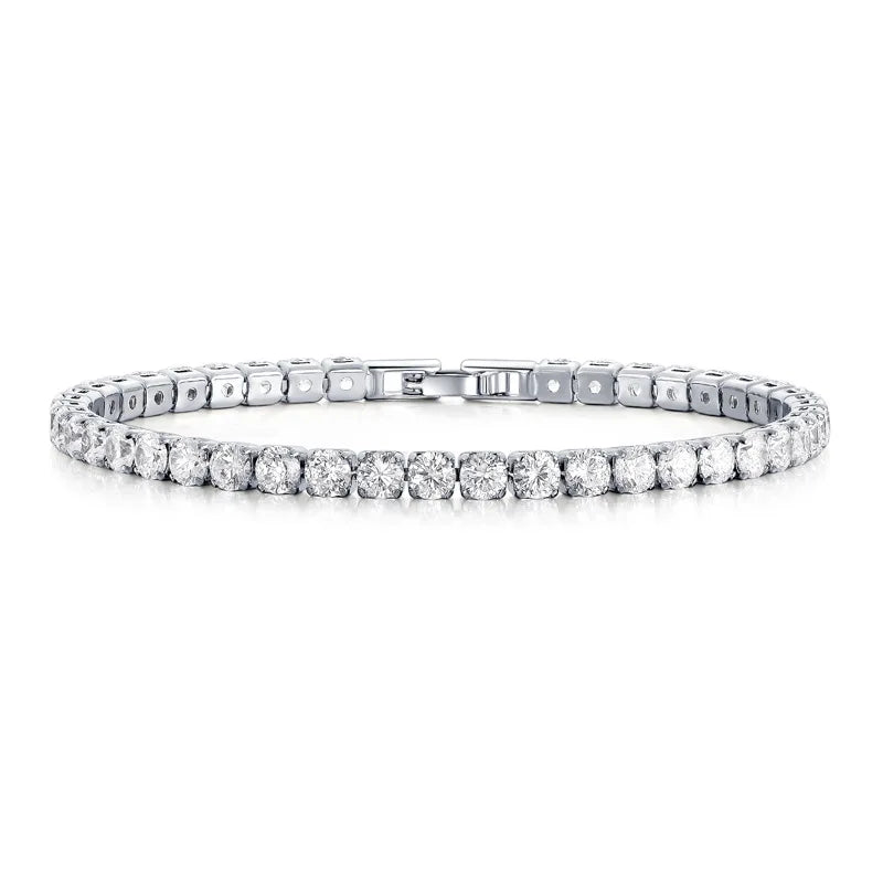 Bracelet tennis doré à zircons Sylvie