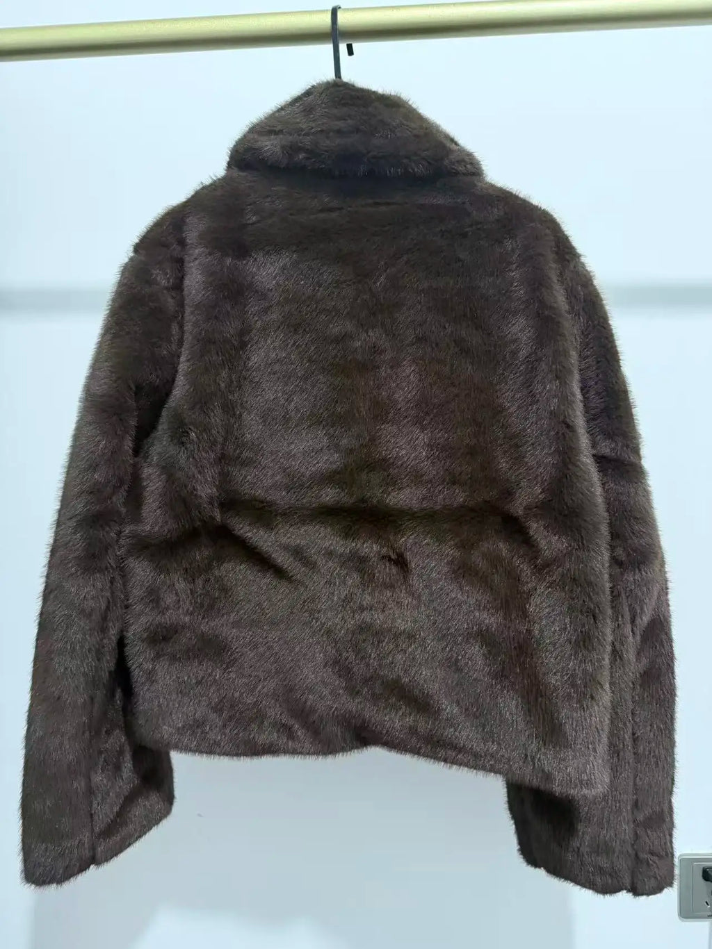 Veste ample à revers boutonnée Blanche