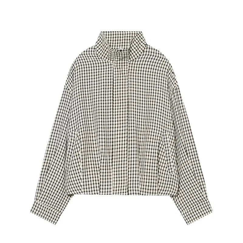 Blouson à carreaux Jeanne