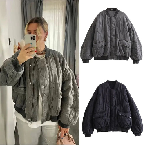 Blouson matelassé délavé Suzanne