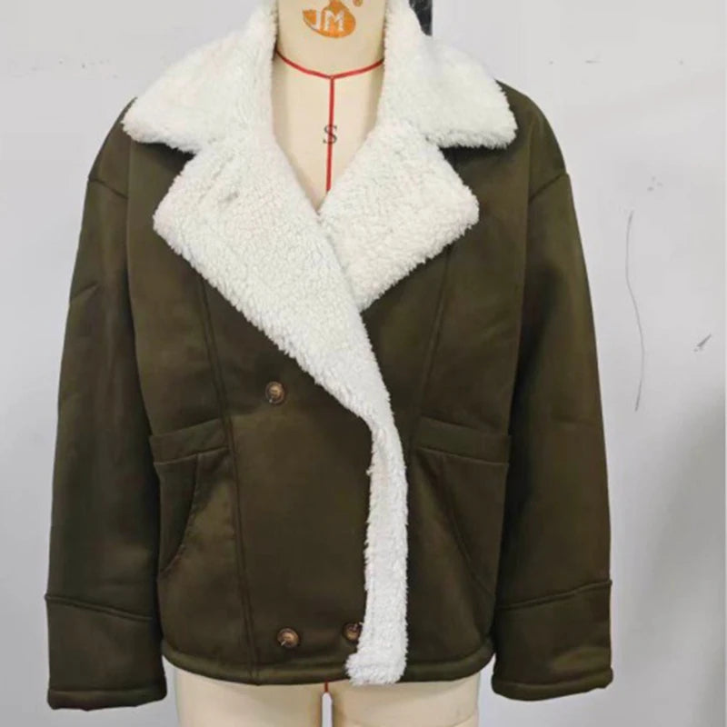 Veste doublée effet mouton Paule