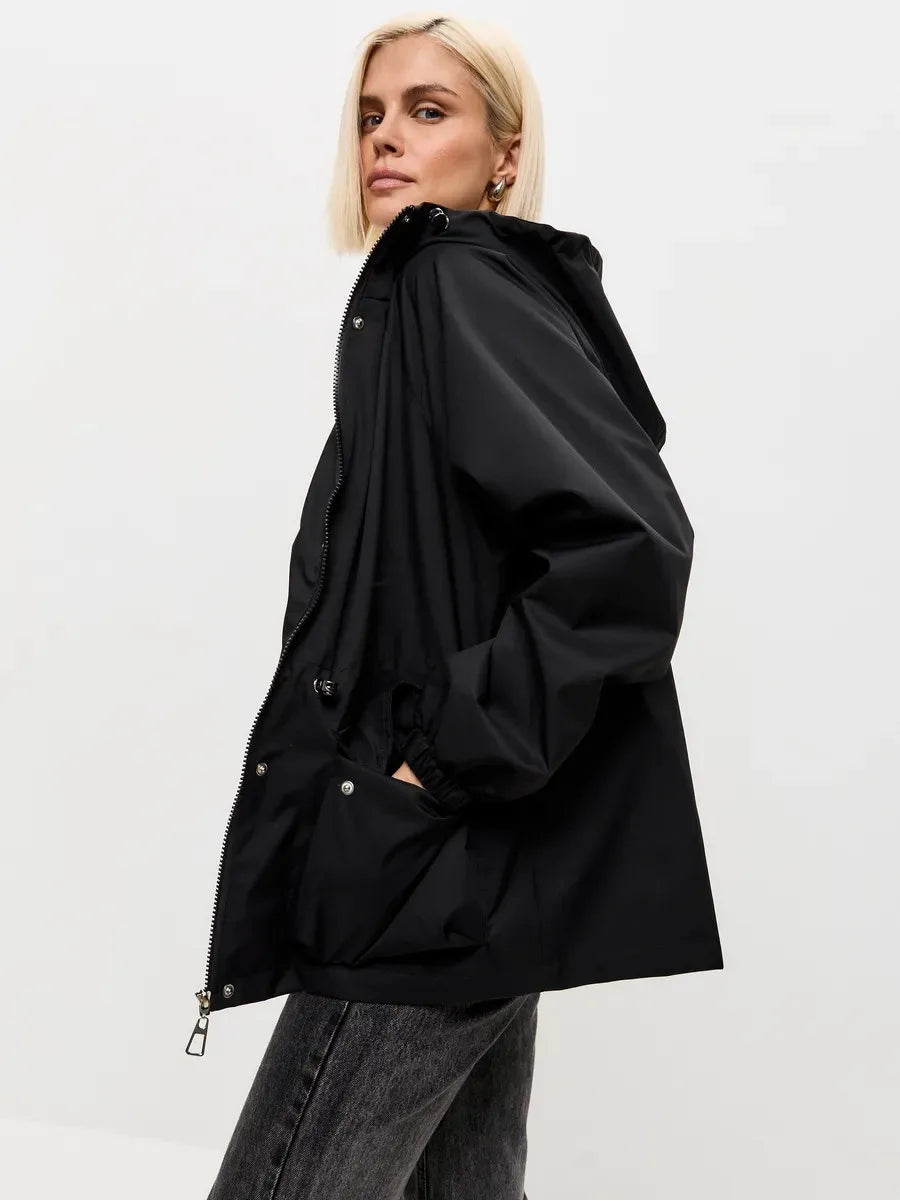 Coupe-vent imperméable à capuche Loane