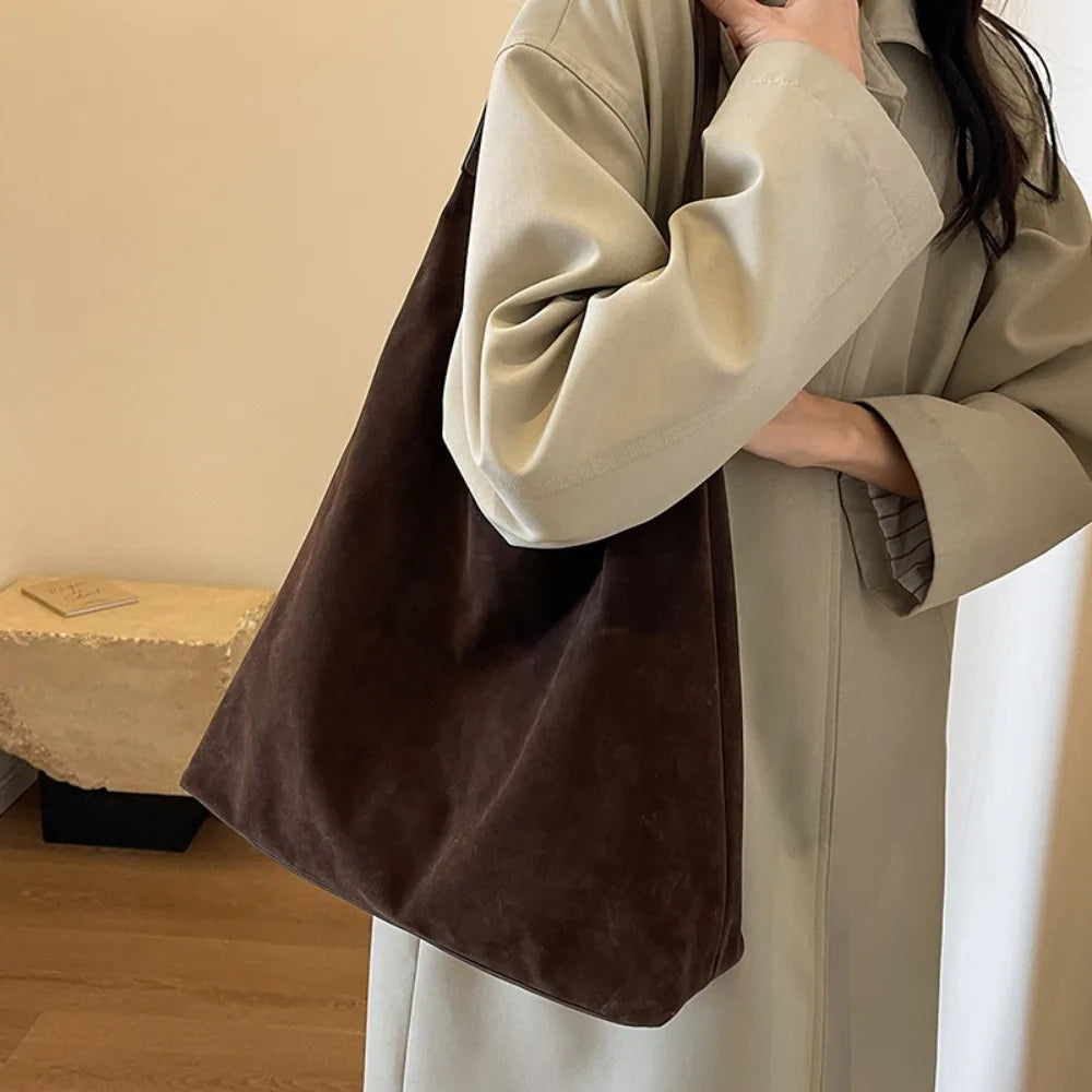Sac porté épaule effet daim Nathalie