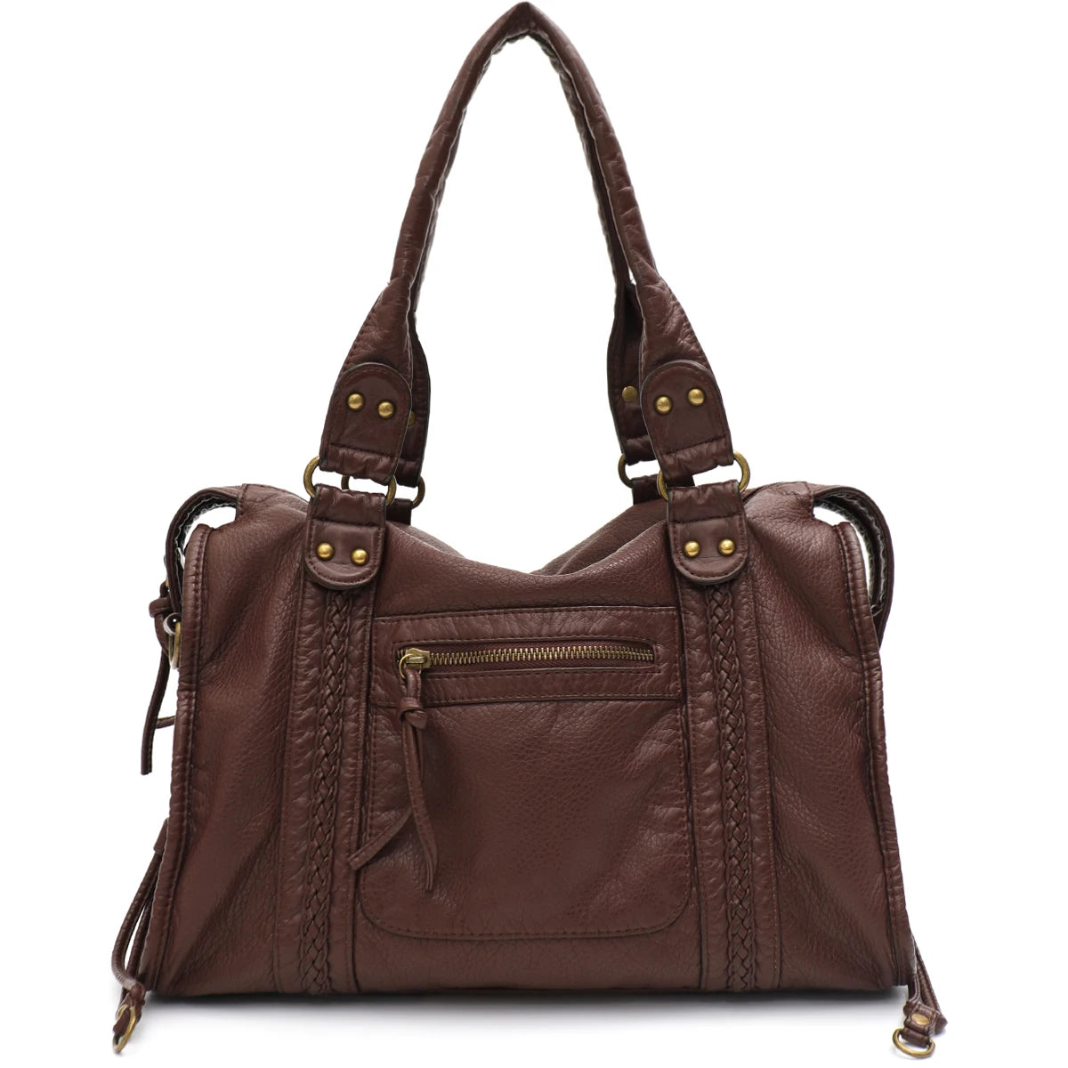 Grand sac vintage effet cuir délavé Annabelle