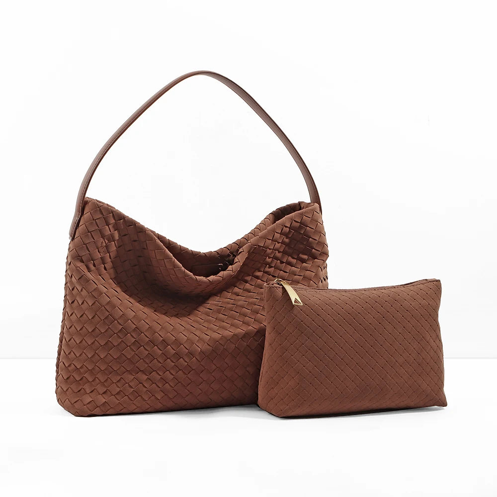 Sac seau tressé effet suède Corinne