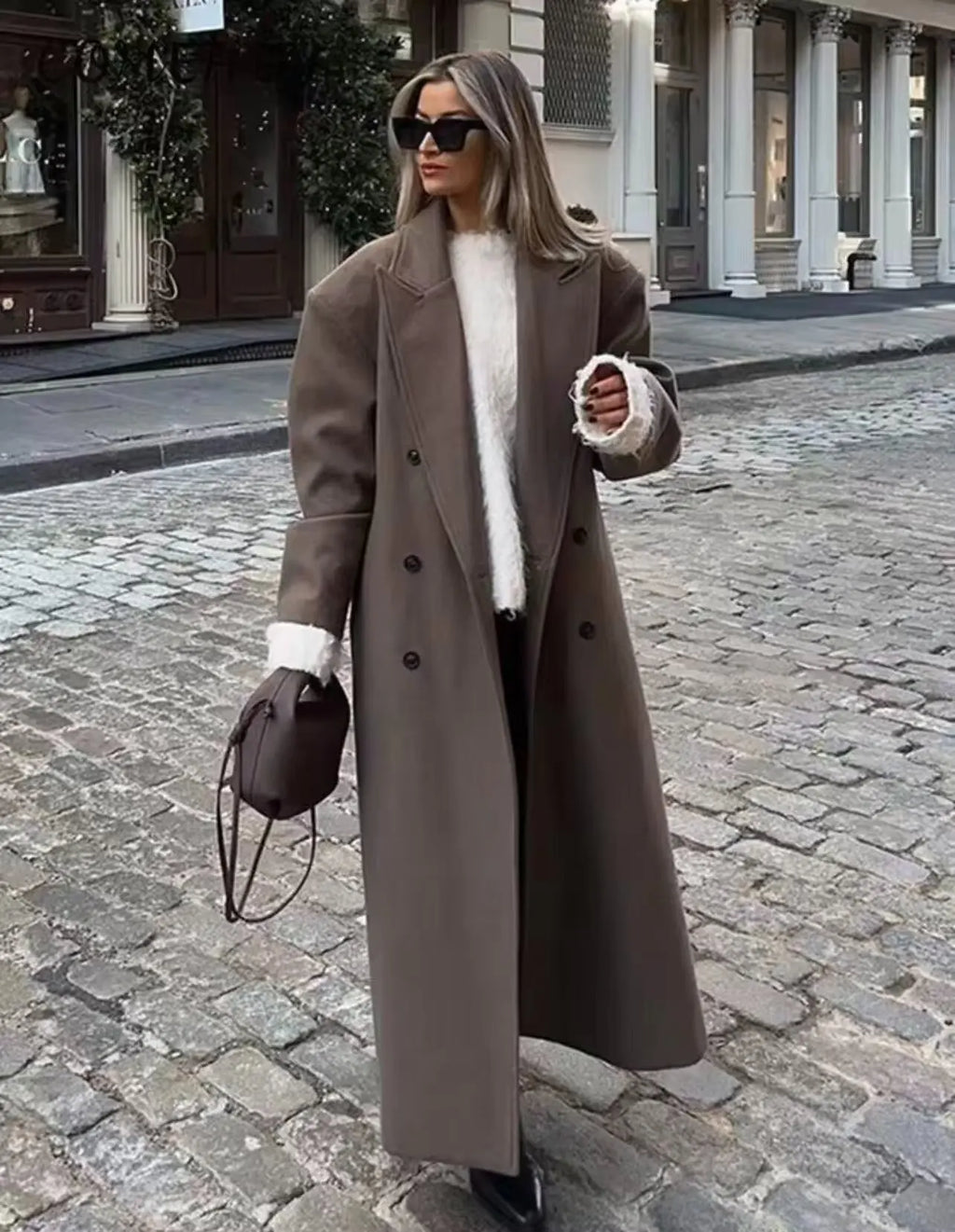 Manteau oversize à revers Manon