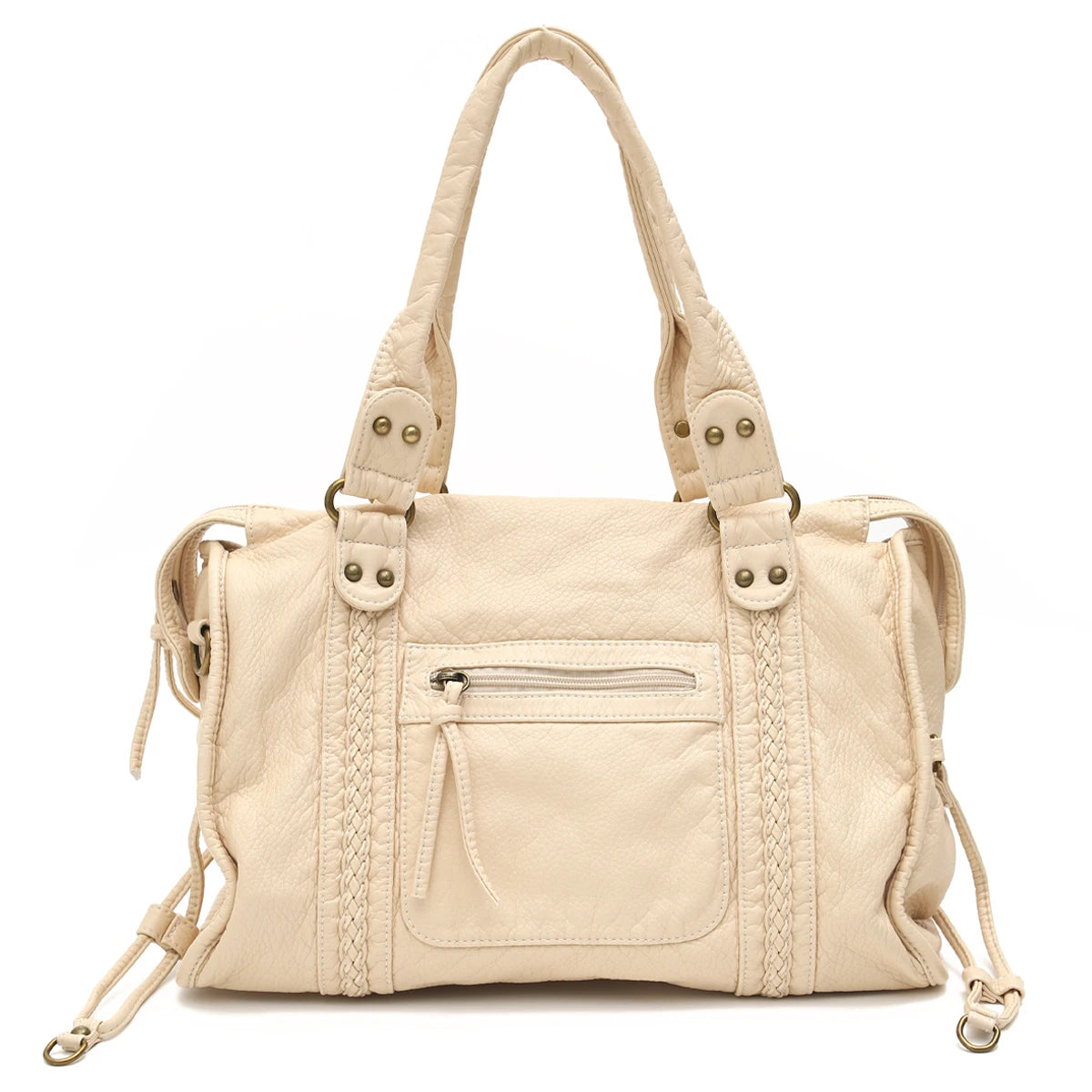 Grand sac vintage effet cuir délavé Annabelle