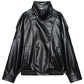 Blouson aviateur court effet cuir Léna