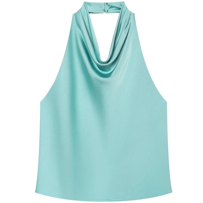 Haut corset en satin dos nu Hortense