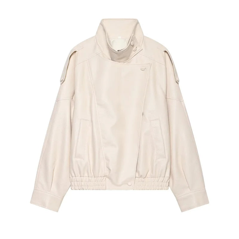 Blouson effet cuir grainé Flavie