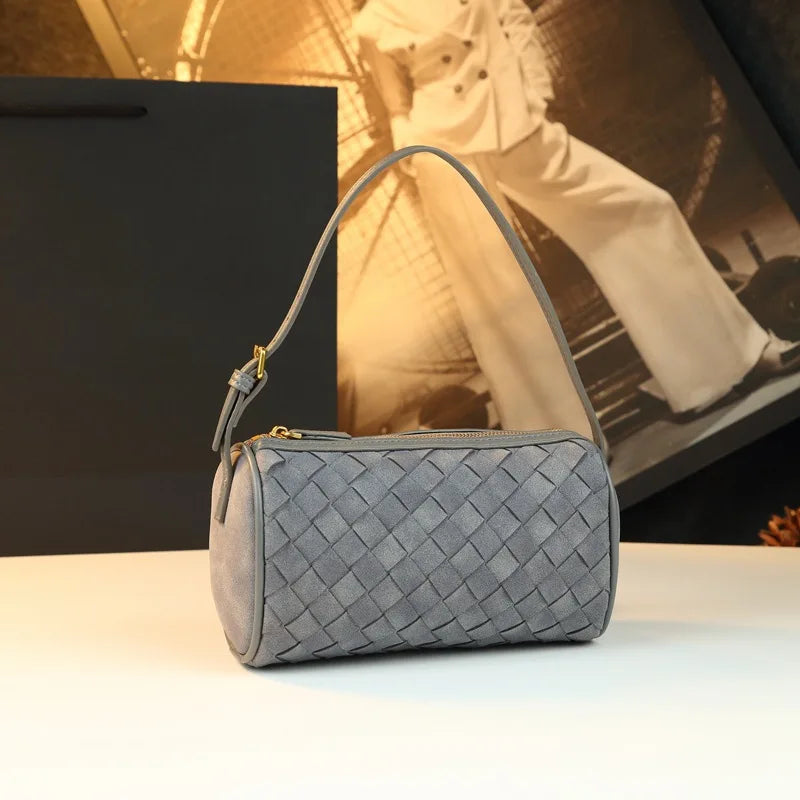 Sac cylindre effet tressé Lilou