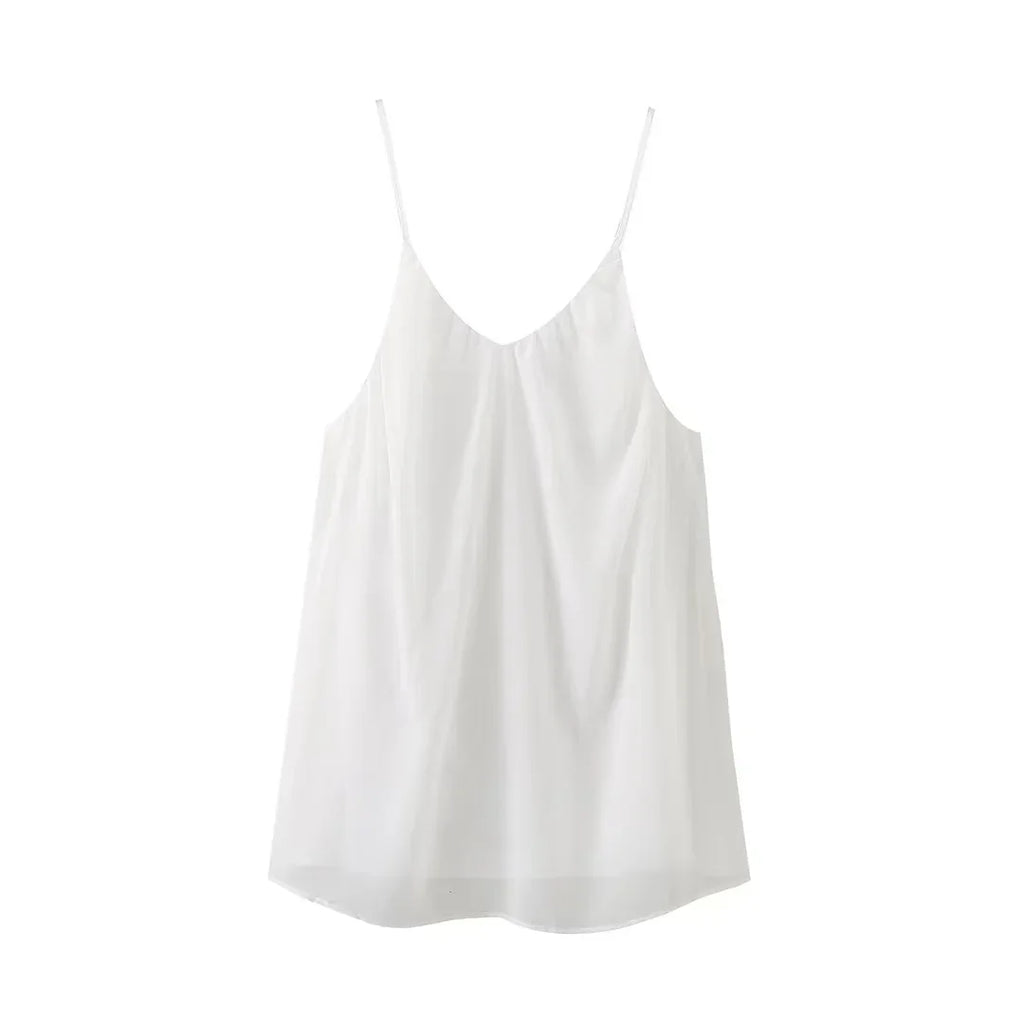 Robe courte plissée en mousseline Emmanuelle