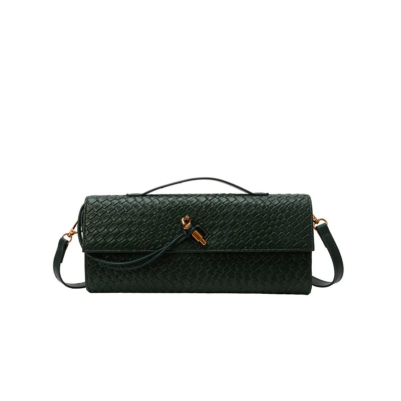 Pochette tressée allongée Armelle