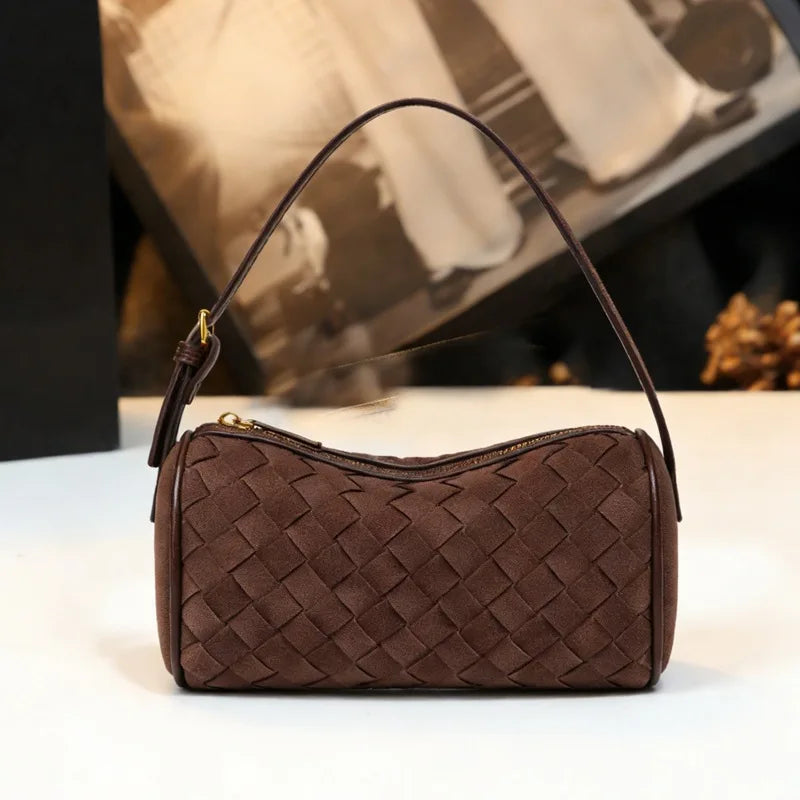 Sac cylindre effet tressé Lilou