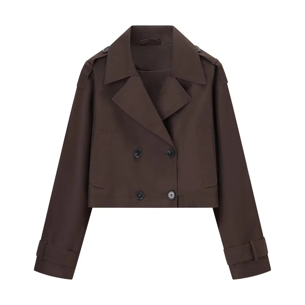 Trench court boutonné Paulette