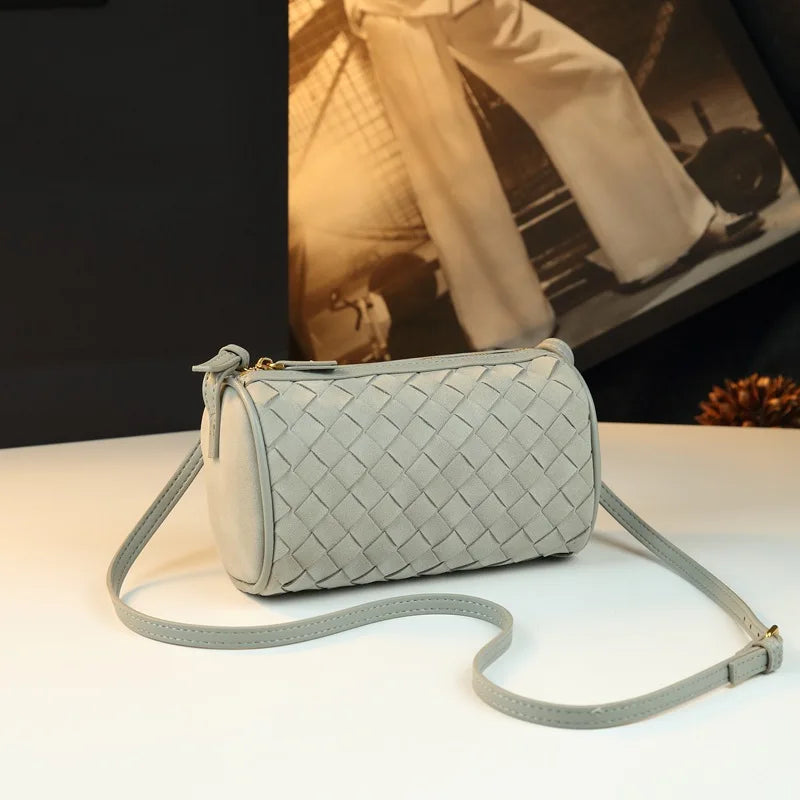 Sac cylindre effet tressé Lilou
