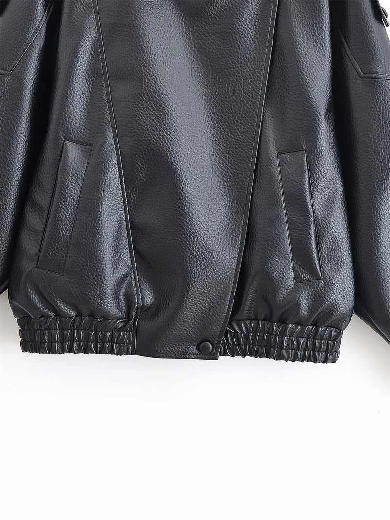 Blouson effet cuir grainé Flavie