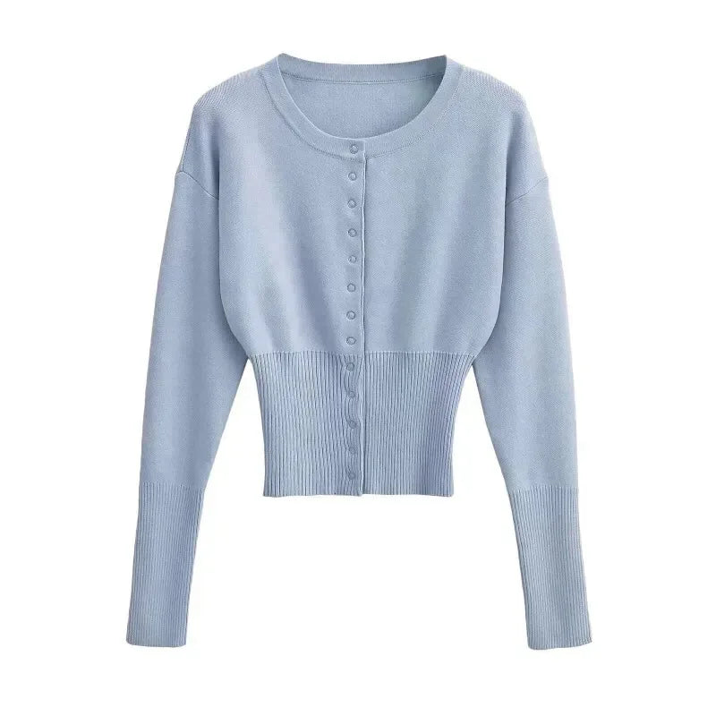 Cardigan abbottonato girocollo Félicité