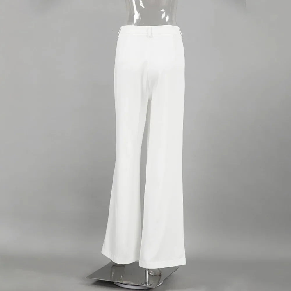 Pantalon large taille haute Lorette