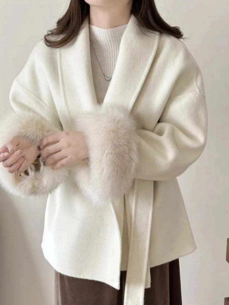 Manteau court à nouer Clémence