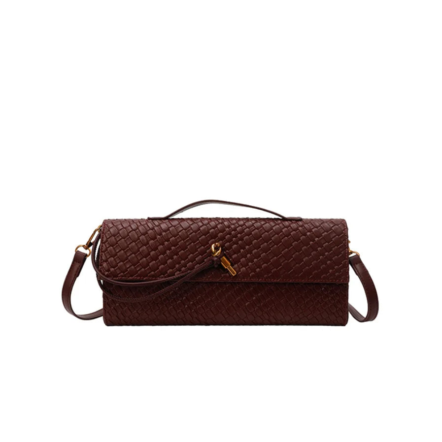 Pochette tressée allongée Armelle