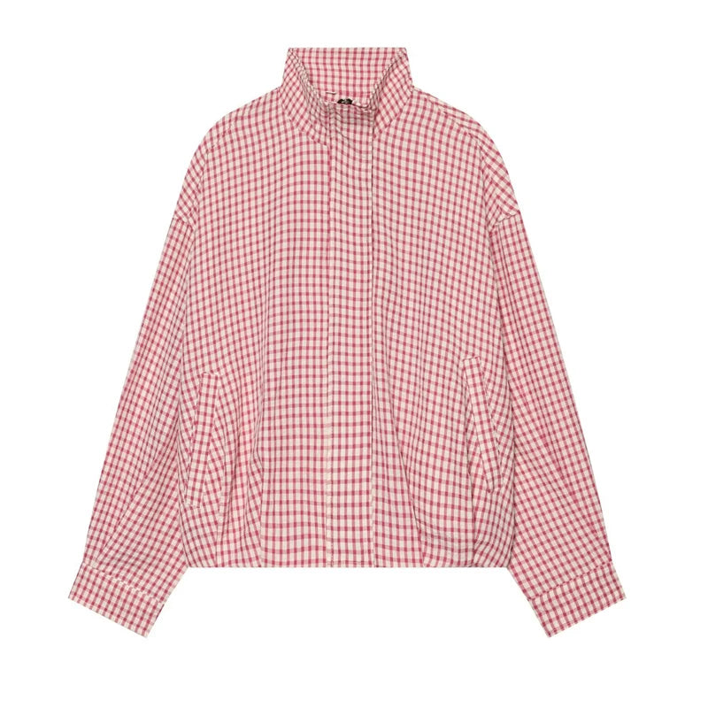 Blouson à carreaux Jeanne