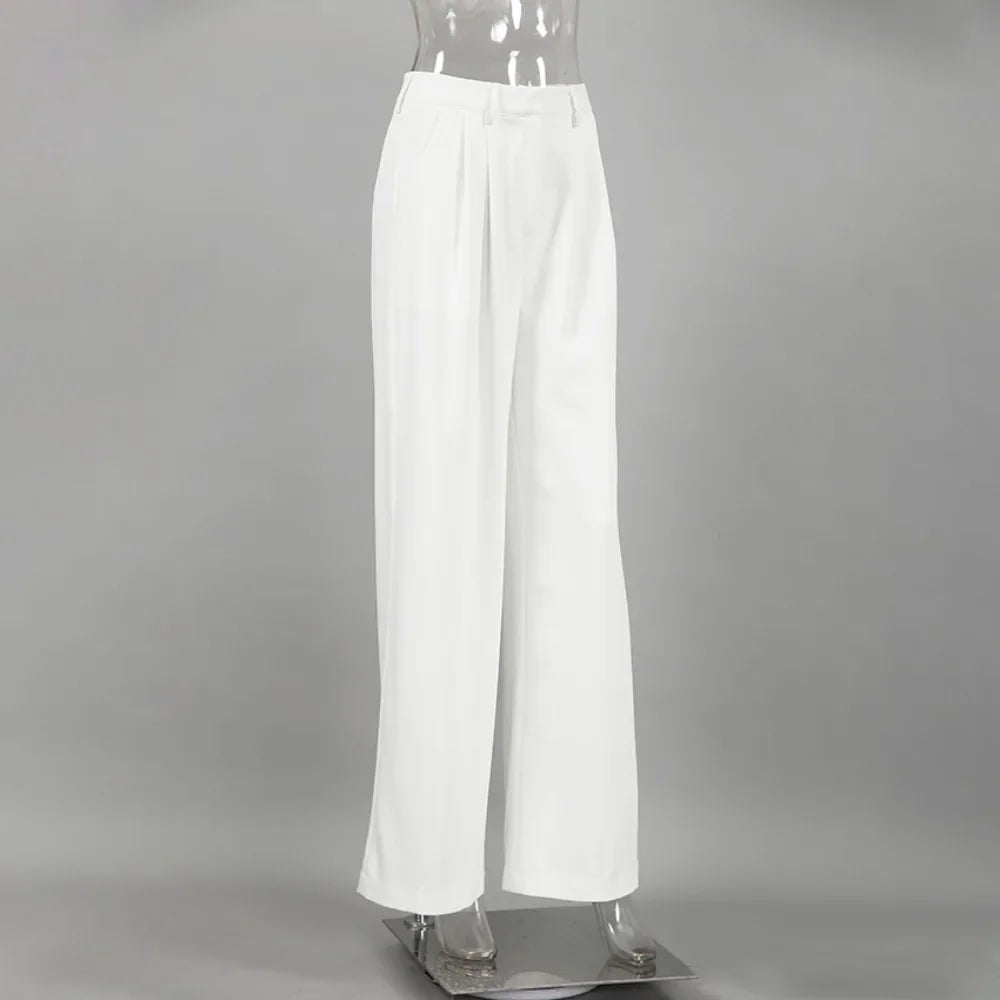 Pantalon large taille haute Lorette