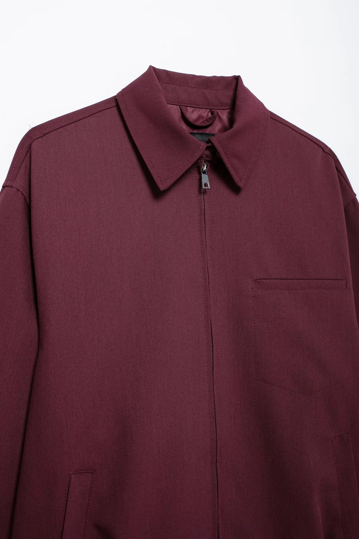Giubbotto bordeaux con zip Zénaïde
