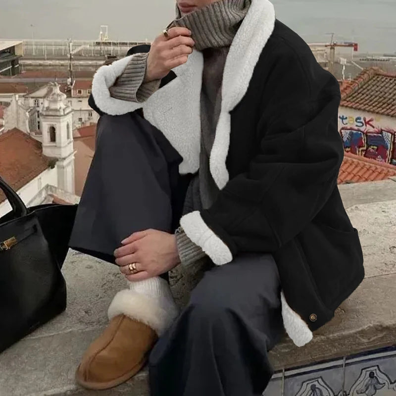 Veste doublée effet mouton Paule