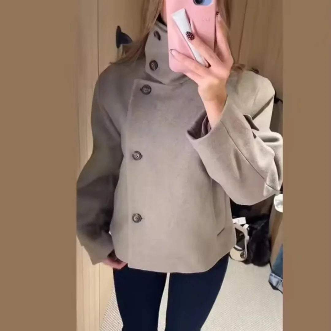 Veste courte à col montant Garance
